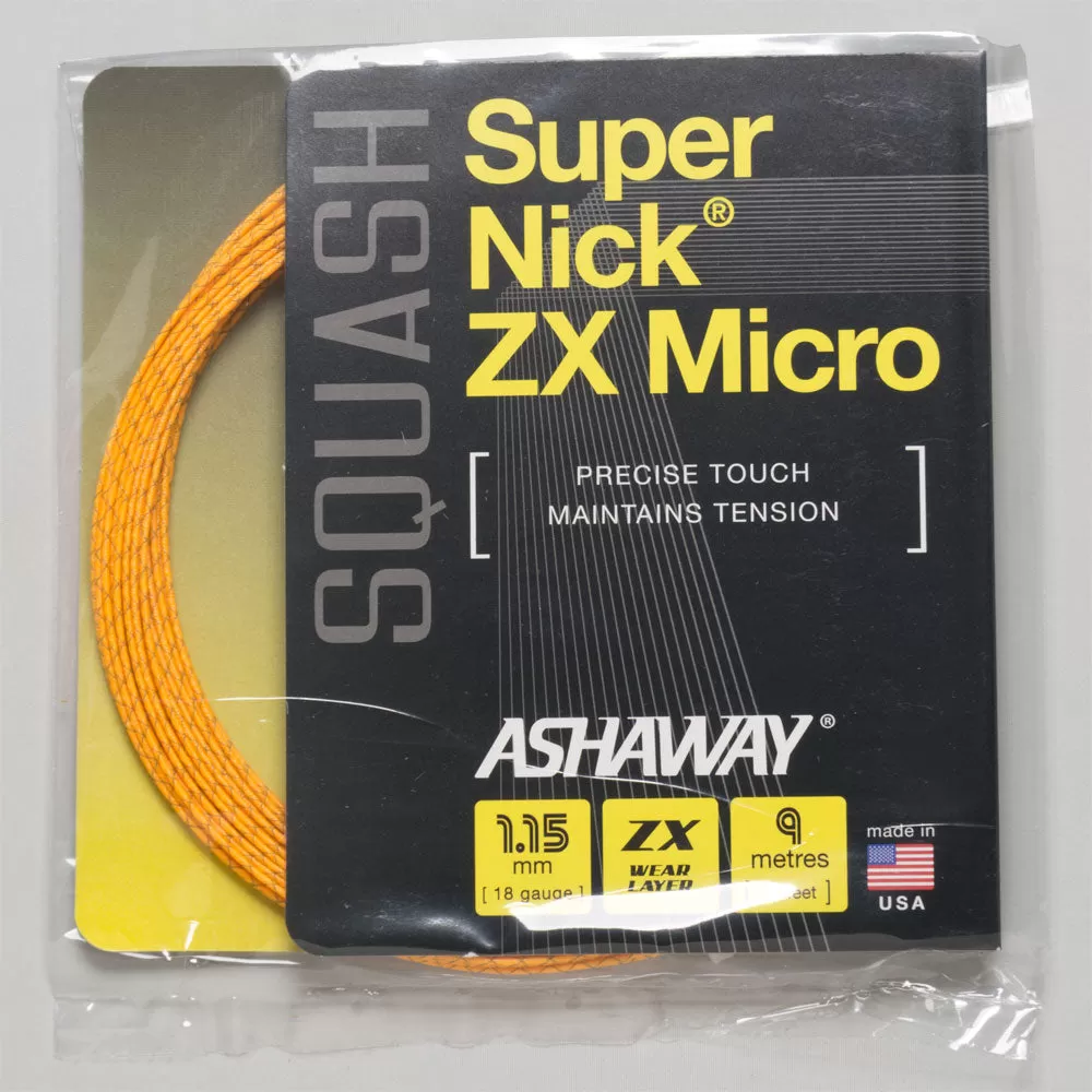 Ashaway Supernick ZX Micro 18 Squash 1 Ashaway Supernick ZX Micro 18 Squash