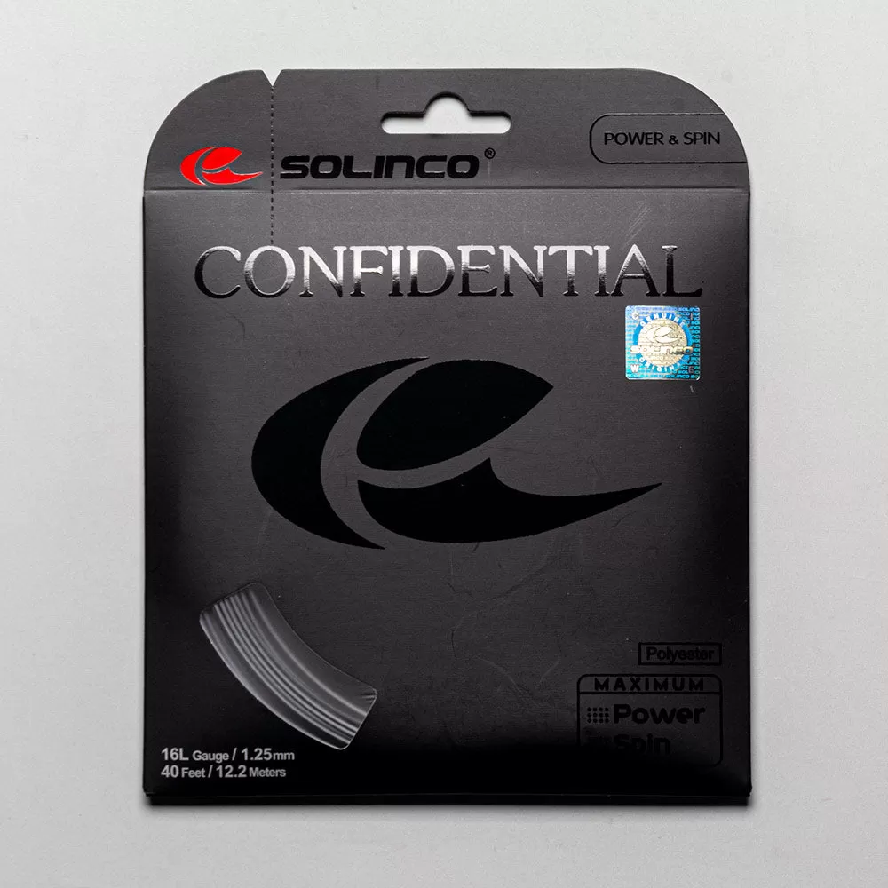 Solinco Confidential 16L 1.25 1 Solinco Confidential 16L 1.25