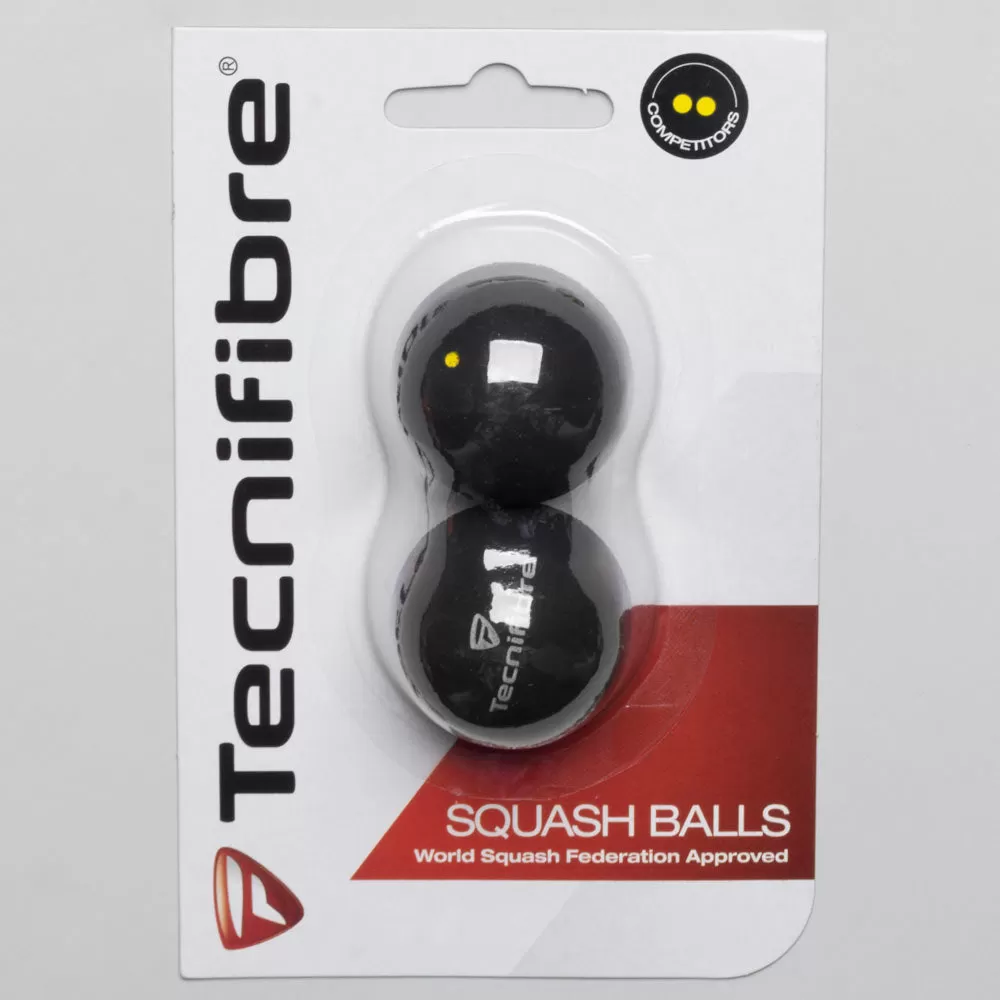 Tecnifibre Double Yellow Squash Balls 2 Pack 1 Tecnifibre Double Yellow Squash Balls 2 Pack