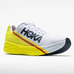 Hoka One One Rocket X Unisex White/Evening Primrose -Next stop, Sports. 046959 5