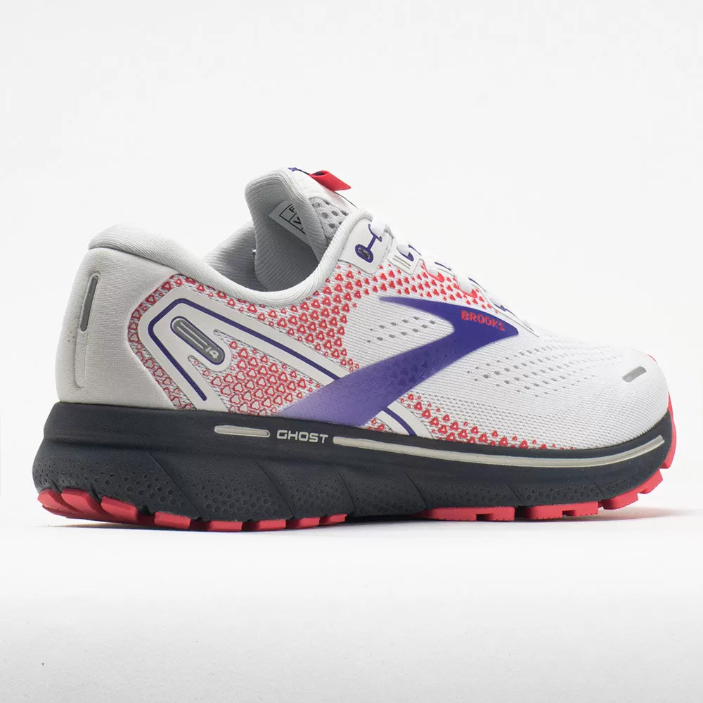 Brooks Ghost 14 Women's White/Purple/Coral 6 Brooks Ghost 14 Women's White/Purple/Coral - Image 6