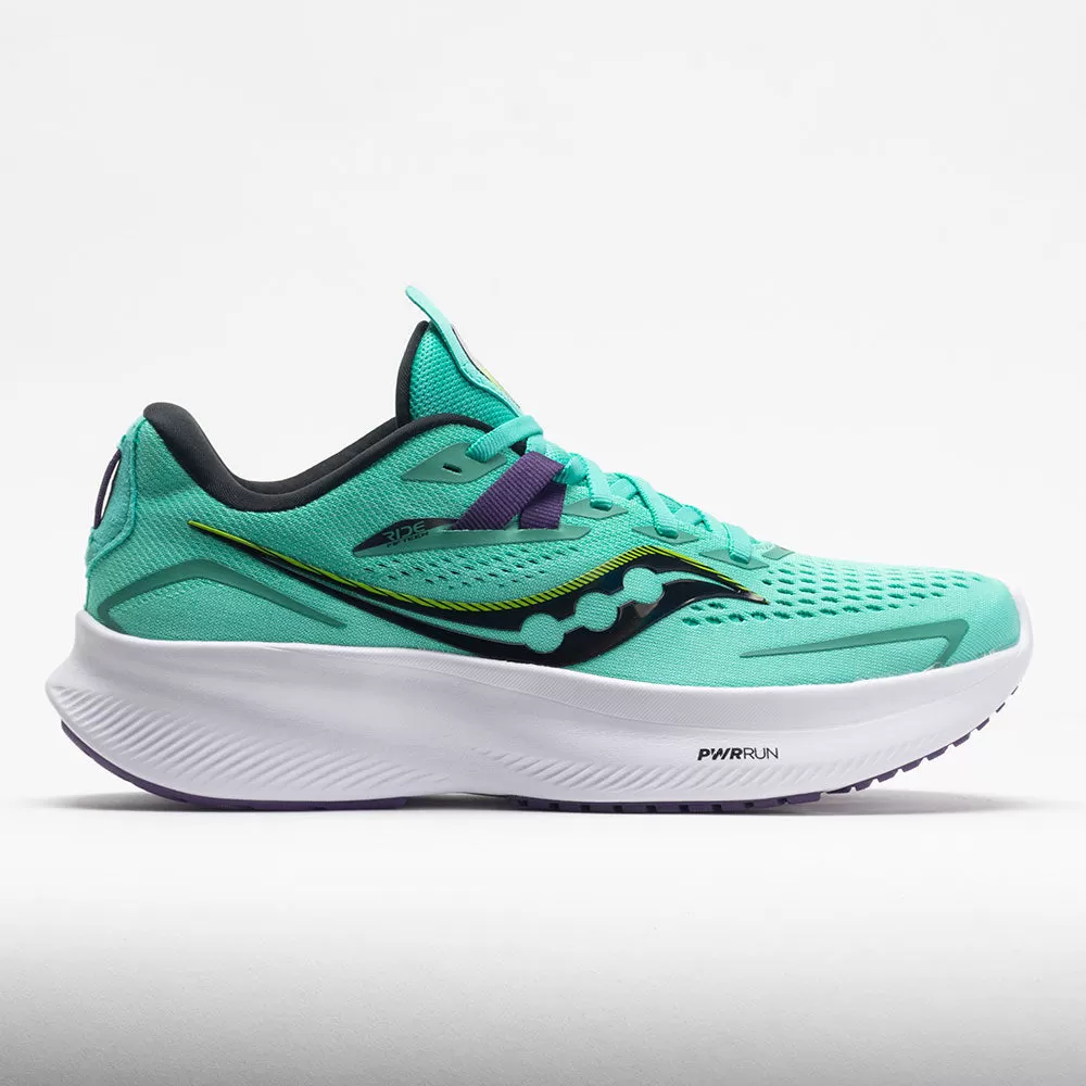Saucony Ride 15 Women's Cool Mint/Acid 1 Saucony Ride 15 Women's Cool Mint/Acid