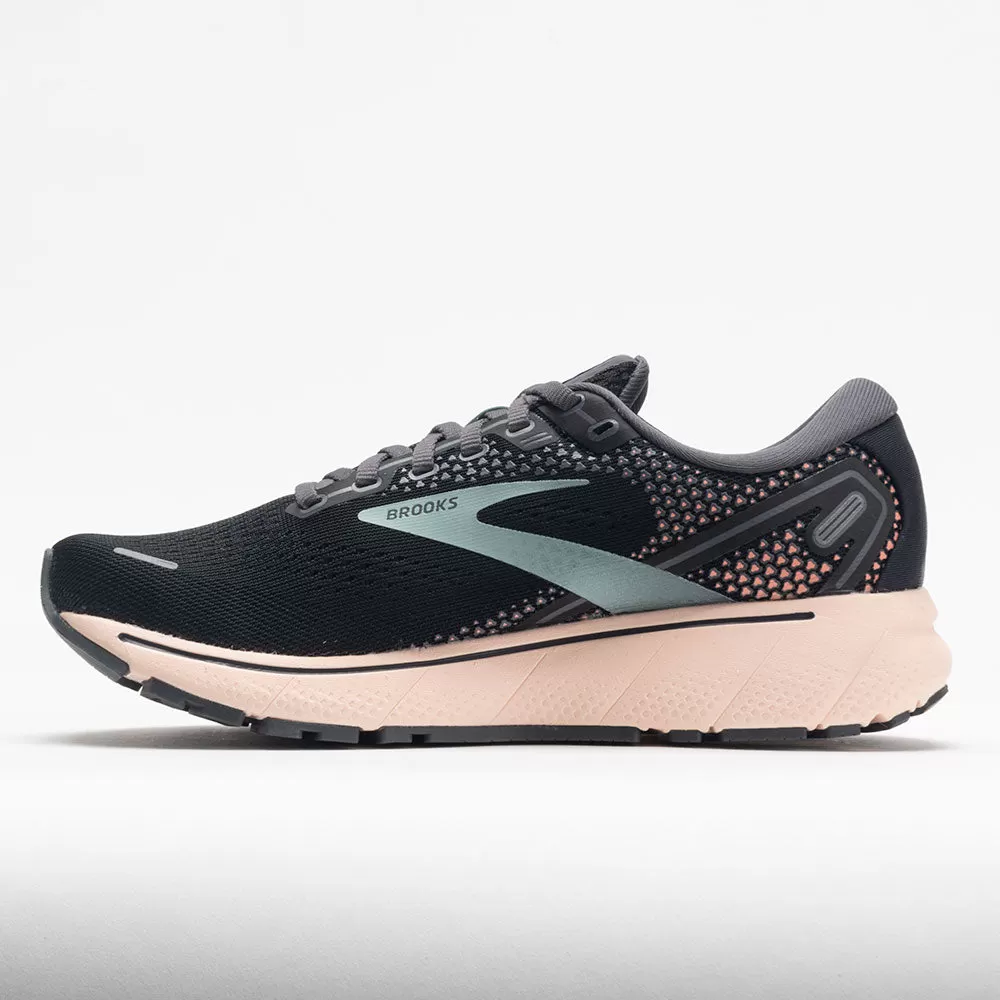 Brooks Ghost 14 Women's Black/Pearl/Peach 2 Brooks Ghost 14 Women's Black/Pearl/Peach - Image 2