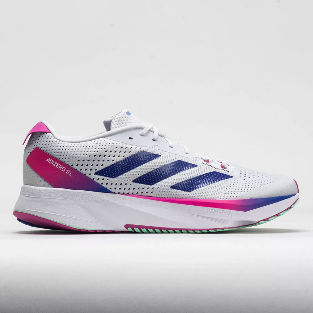 Adidas Adizero SL Men's White/Lucid Blue/Lucid Fuchsia 1 Adidas Adizero SL Men's White/Lucid Blue/Lucid Fuchsia