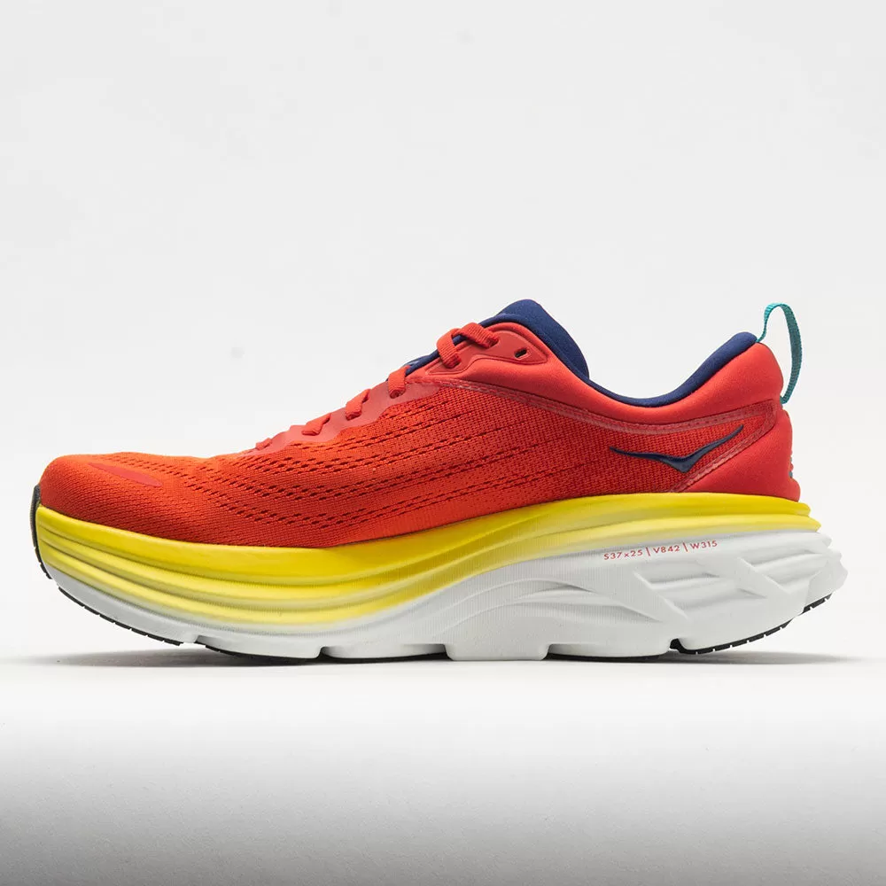 HOKA Bondi 8 Men's Red Alert/Flame 2 HOKA Bondi 8 Men's Red Alert/Flame - Image 2