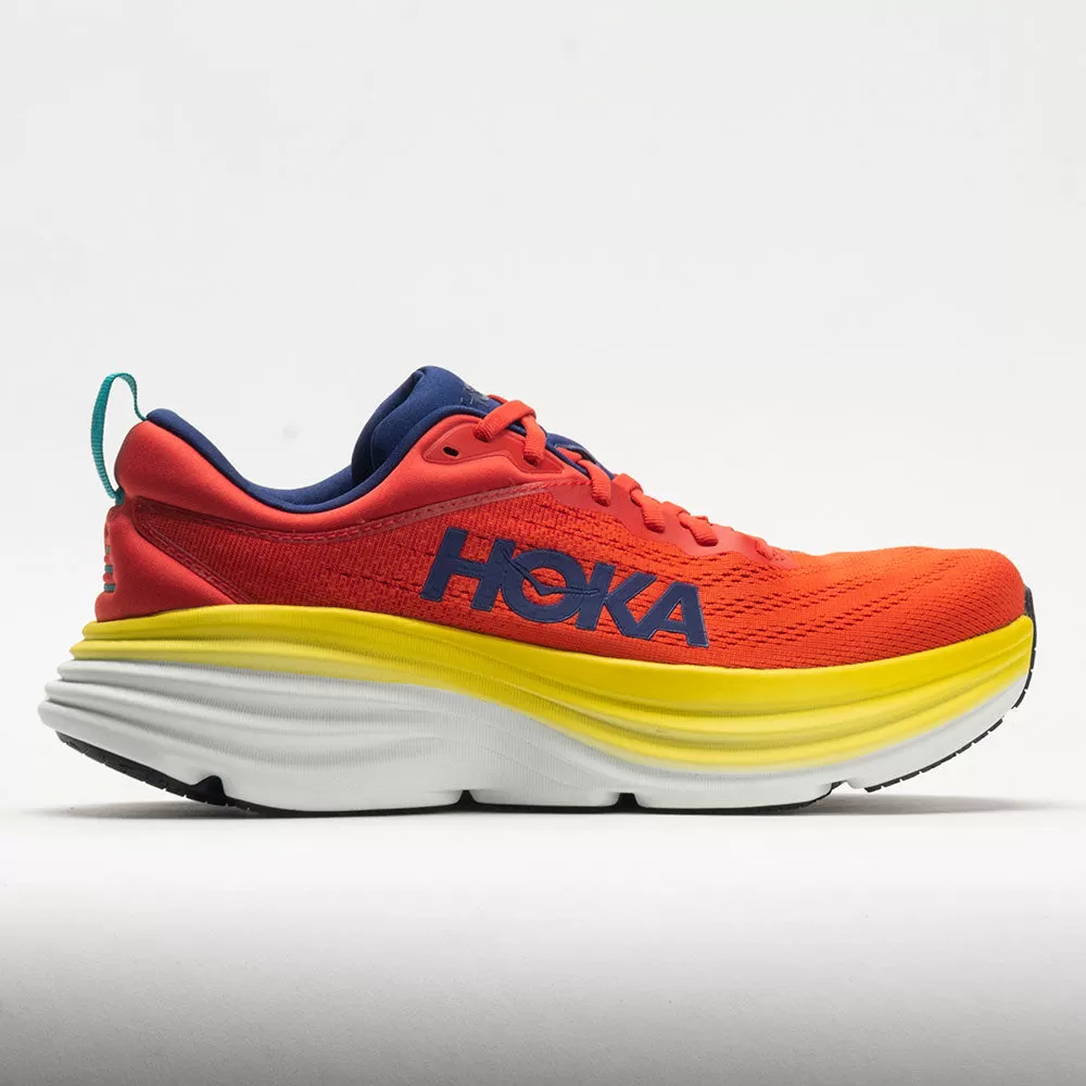 HOKA Bondi 8 Men's Red Alert/Flame 1 HOKA Bondi 8 Men's Red Alert/Flame