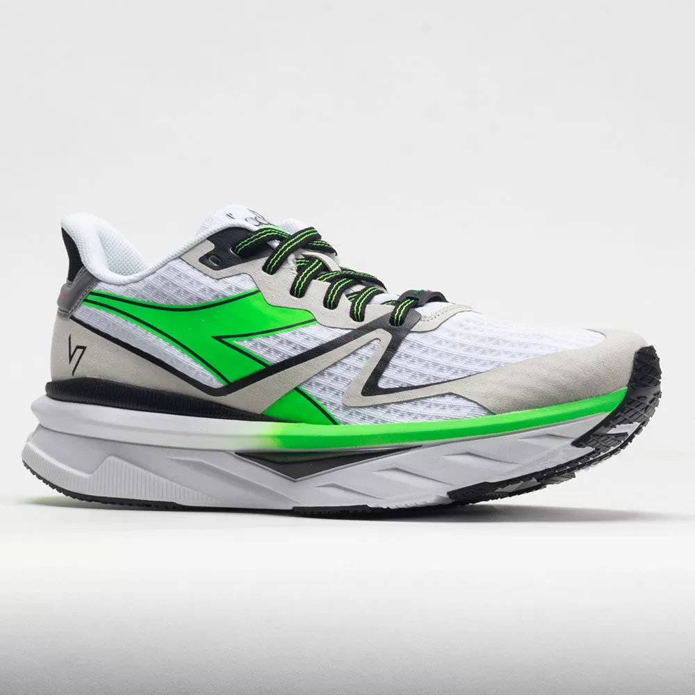 Diadora Atomo V7000 Men's White/Green Fluo/Black 5 Diadora Atomo V7000 Men's White/Green Fluo/Black - Image 5