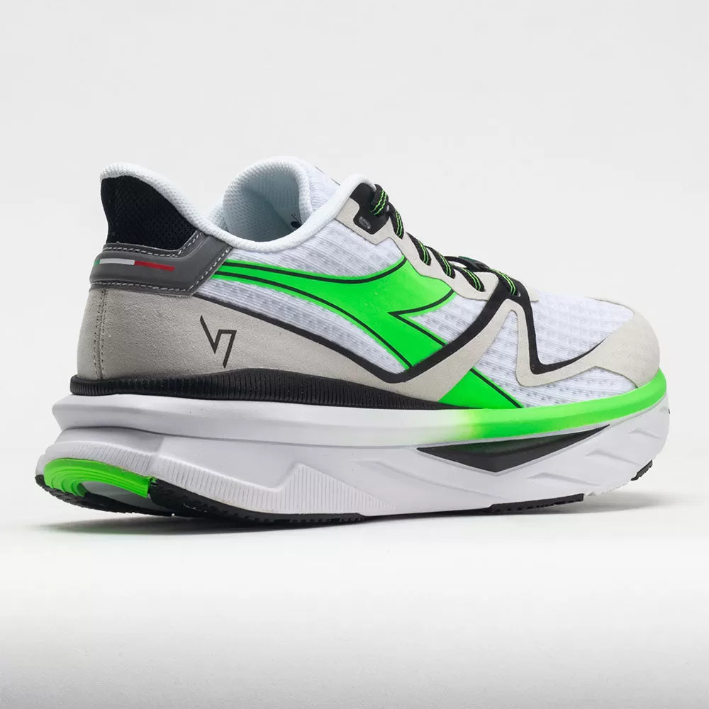 Diadora Atomo V7000 Men's White/Green Fluo/Black 6 Diadora Atomo V7000 Men's White/Green Fluo/Black - Image 6