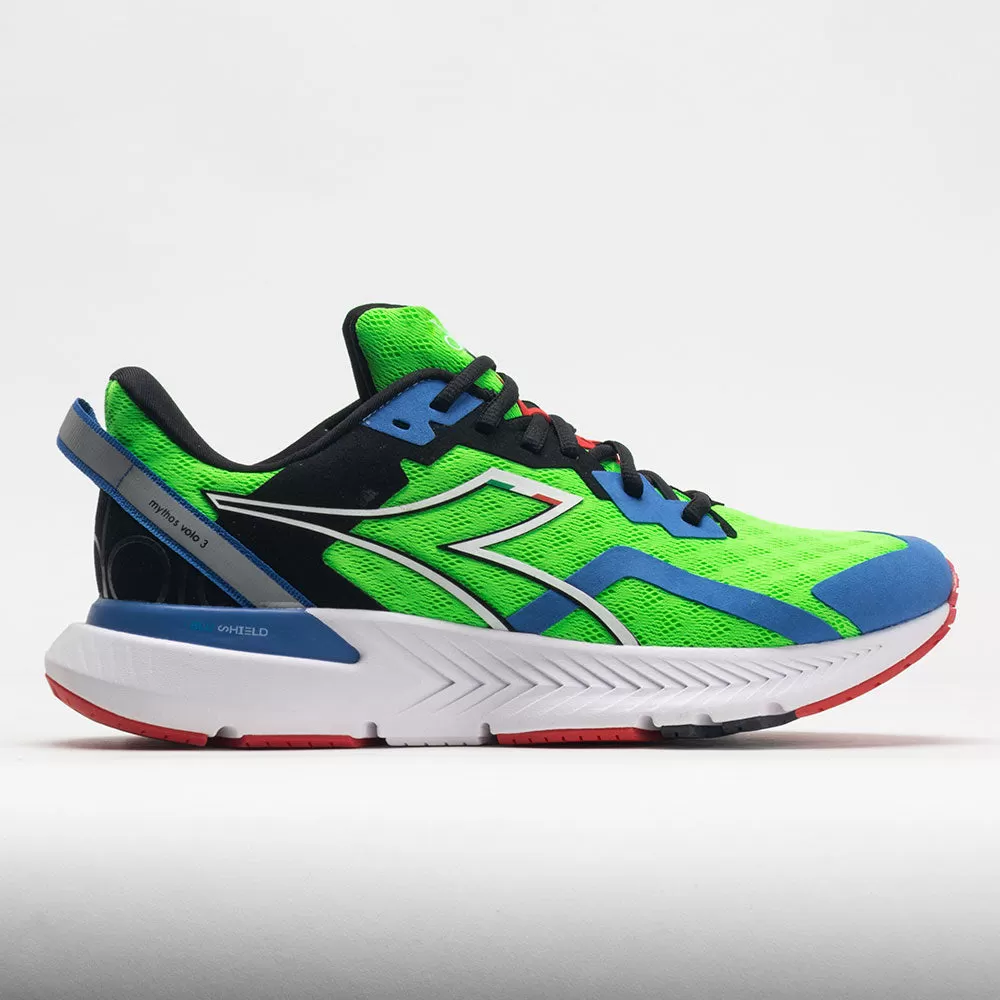 Diadora Mythos Blushield Volo 3 Men's Green Fluo/White/Black 1 Diadora Mythos Blushield Volo 3 Men's Green Fluo/White/Black