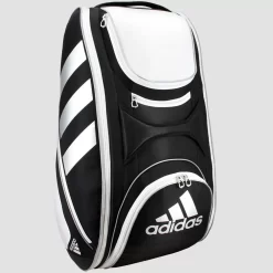 Adidas Tour Tennis 12 Racquet Bag Black/White/Silver 7 Adidas Tour Tennis 12 Racquet Bag Black/White/Silver -Next stop, Sports. 072785 3
