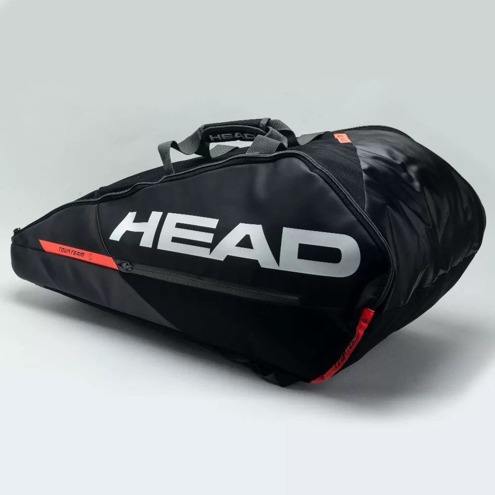 HEAD Tour Team 9 Racquet Supercombi Black/Orange 1 HEAD Tour Team 9 Racquet Supercombi Black/Orange