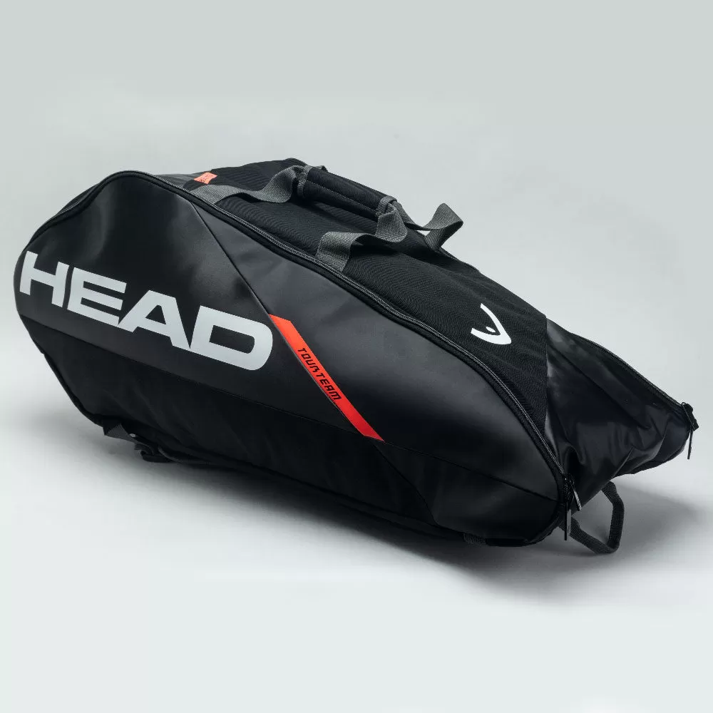 HEAD Tour Team 9 Racquet Supercombi Black/Orange 2 HEAD Tour Team 9 Racquet Supercombi Black/Orange - Image 2