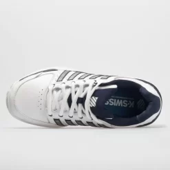 K-Swiss Hypercourt Express Leather Men's White/Navy/Silver -Next stop, Sports. 113347 2