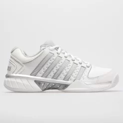 K-Swiss Hypercourt Express Leather Women's White/Silver/Glacier Gray