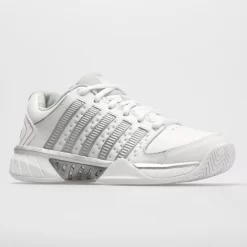 K-Swiss Hypercourt Express Leather Women's White/Silver/Glacier Gray -Next stop, Sports. 113359 5