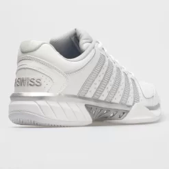K-Swiss Hypercourt Express Leather Women's White/Silver/Glacier Gray -Next stop, Sports. 113359 6