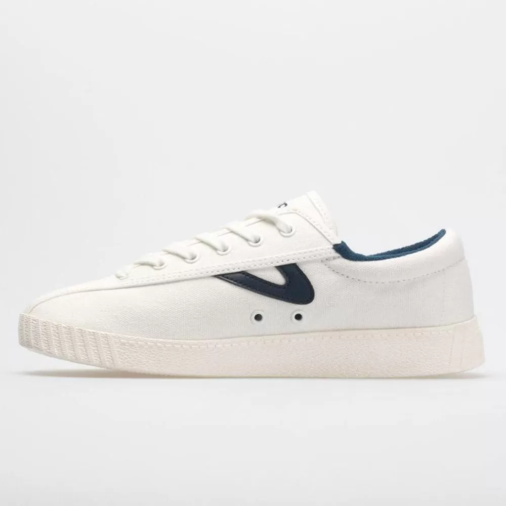 Tretorn Nylite Plus Canvas Women's Vintage White/Navy 2 Tretorn Nylite Plus Canvas Women's Vintage White/Navy - Image 2