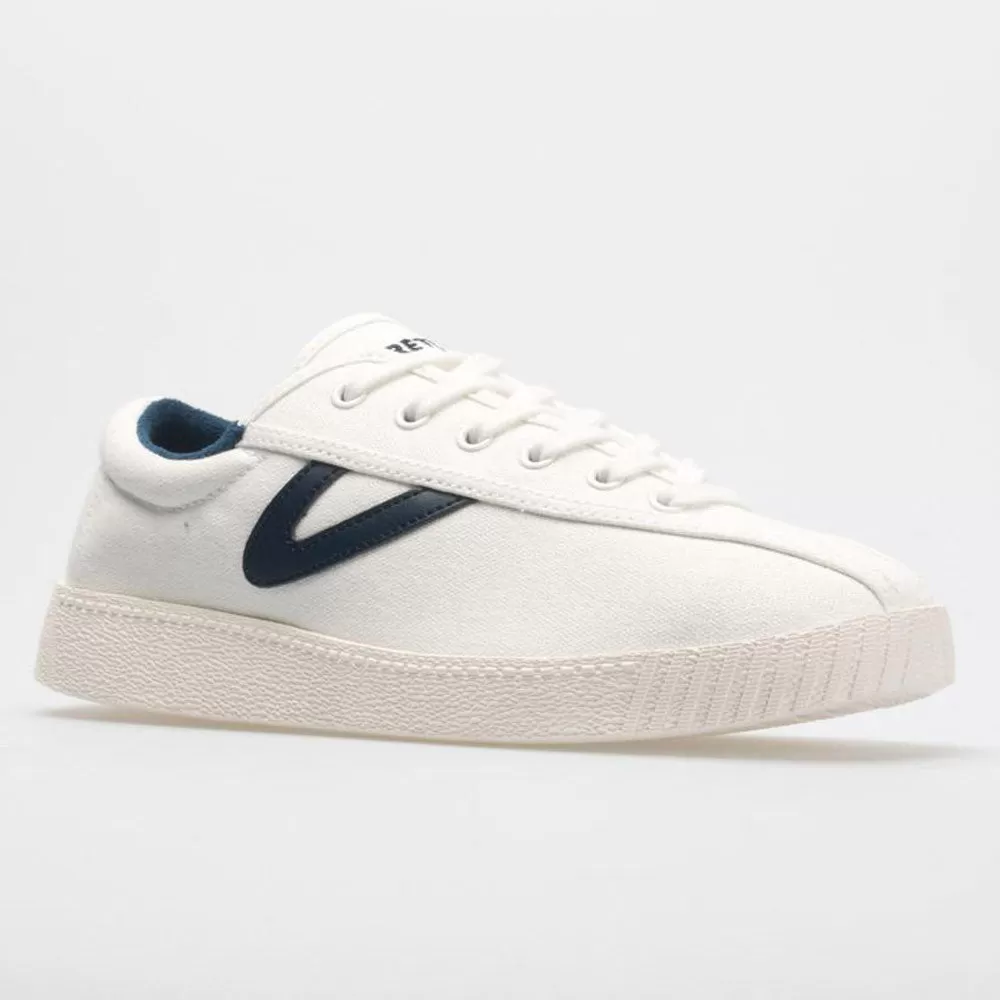 Tretorn Nylite Plus Canvas Women's Vintage White/Navy 5 Tretorn Nylite Plus Canvas Women's Vintage White/Navy - Image 5