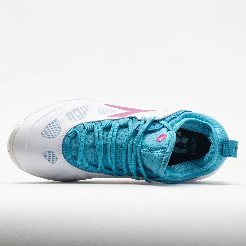 Diadora Speed Blushield Fly 3+ AG Women's White/Aquarius/ Rhodamine 3 Diadora Speed Blushield Fly 3+ AG Women's White/Aquarius/ Rhodamine - Image 3
