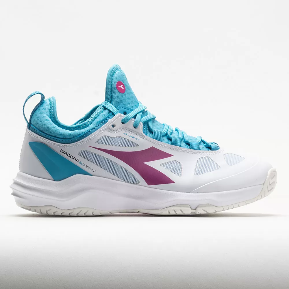 Diadora Speed Blushield Fly 3+ AG Women's White/Aquarius/ Rhodamine 1 Diadora Speed Blushield Fly 3+ AG Women's White/Aquarius/ Rhodamine