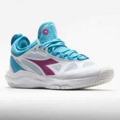 Diadora Speed Blushield Fly 3+ AG Women's White/Aquarius/ Rhodamine 10 Diadora Speed Blushield Fly 3+ AG Women's White/Aquarius/ Rhodamine -Next stop, Sports. 116846 5