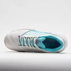 K-Swiss Bigshot Light 4 Women's Brilliant WhiteAngel Blue/Sheer Lilac -Next stop, Sports. 116921 2