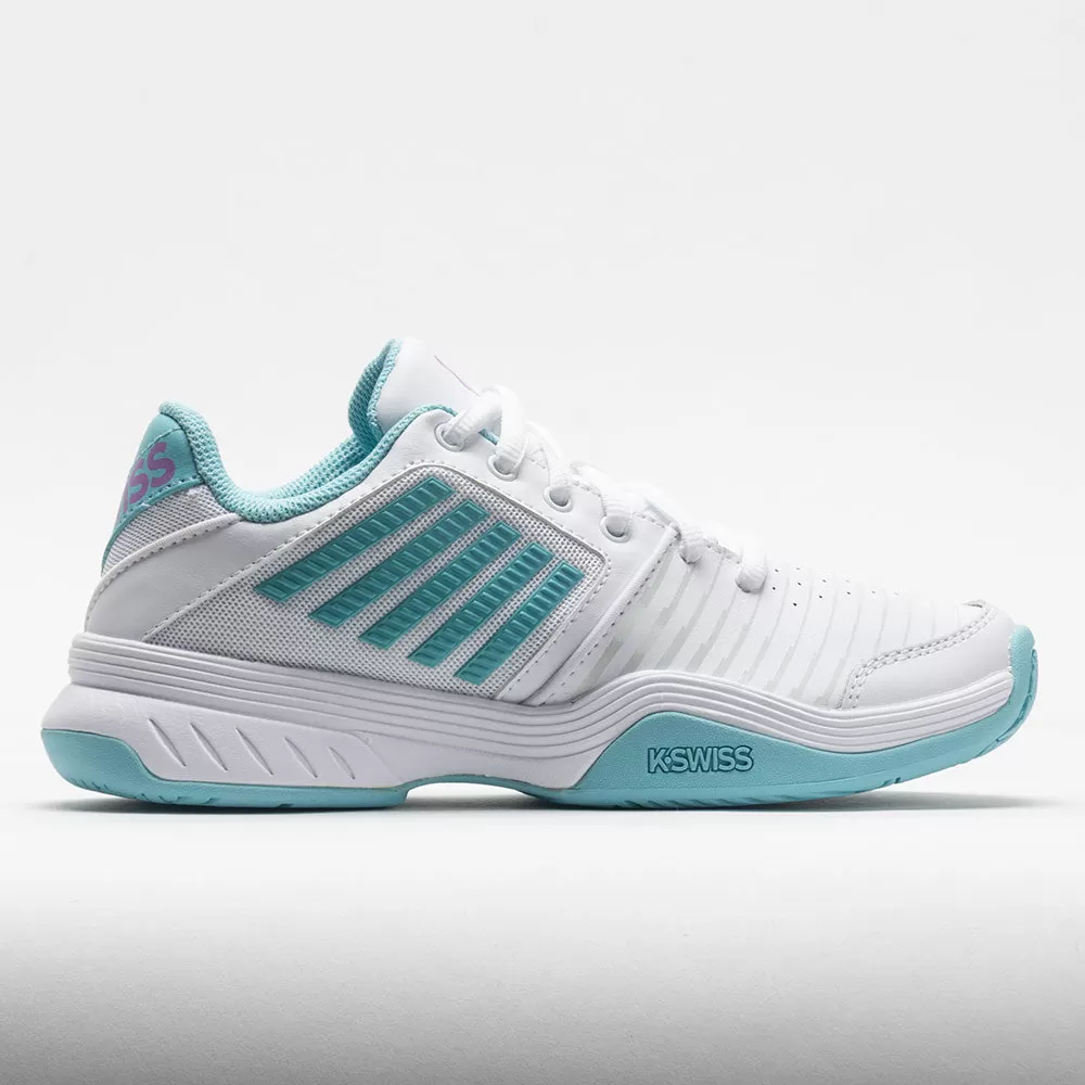 K-Swiss Court Express Women's White/Angel Blue/Sheer Lilac 1 K-Swiss Court Express Women's White/Angel Blue/Sheer Lilac