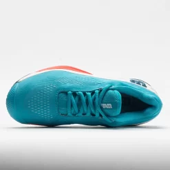 Wilson Rush Pro 4.0 Women's Scuba Blue/White/Fiery Coral -Next stop, Sports. 116940 2