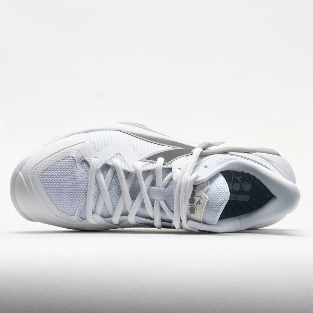 Diadora B.Icon 2 AG Women's White/Silver 3 Diadora B.Icon 2 AG Women's White/Silver - Image 3
