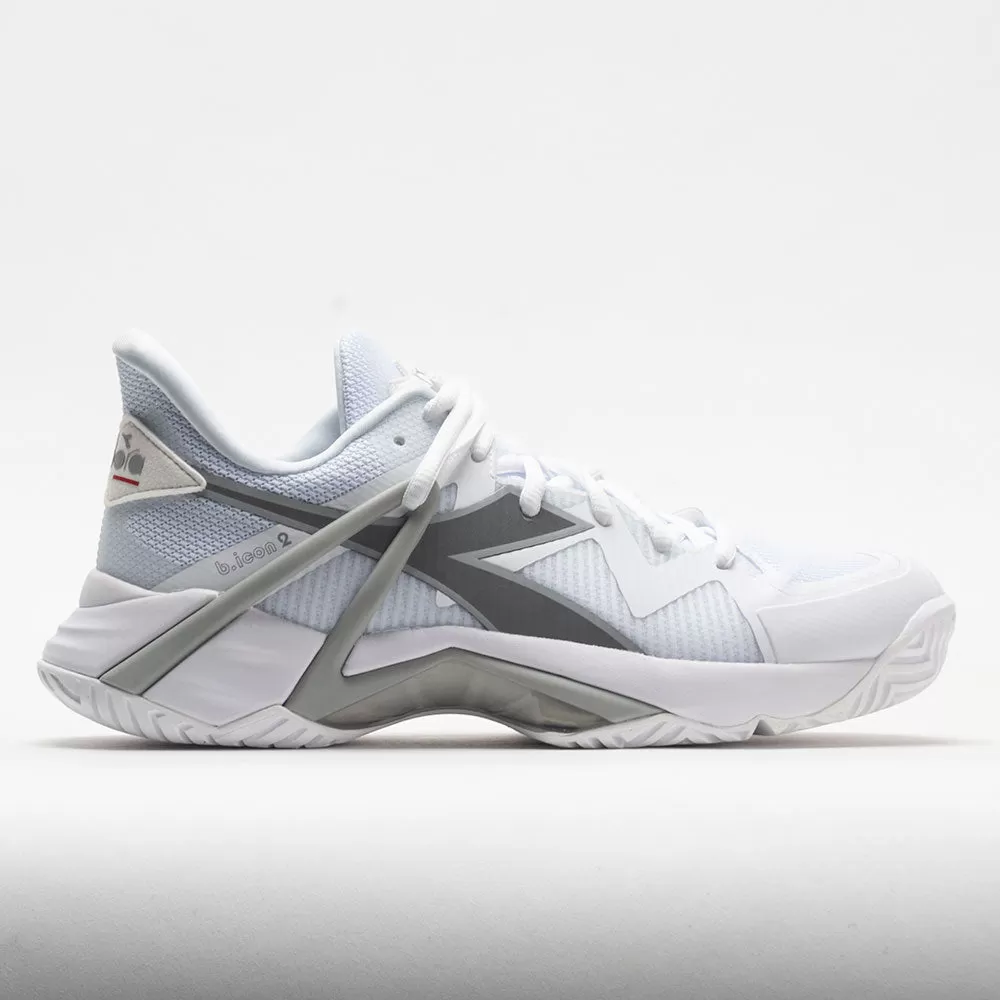 Diadora B.Icon 2 AG Women's White/Silver 1 Diadora B.Icon 2 AG Women's White/Silver