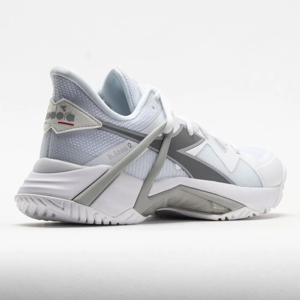 Diadora B.Icon 2 AG Women's White/Silver 6 Diadora B.Icon 2 AG Women's White/Silver - Image 6