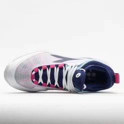 Diadora Speed Blushield Fly 4+ Clay Women's White/Blueprint/Pink -Next stop, Sports. 117030 2