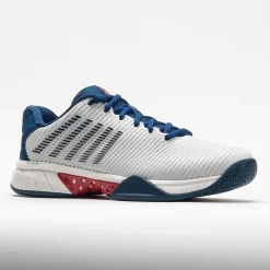 K-Swiss Hypercourt Express 2 Men's Blanc De Blanc/Blue Opal/Lollipop -Next stop, Sports. 117125 5