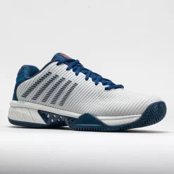 K-Swiss Hypercourt Express 2 Clay Men's Blanc De Blanc/Blue Opal/Lolli -Next stop, Sports. 117130 5