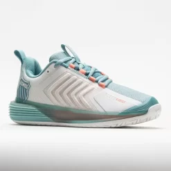 K-Swiss Ultrashot 3 Women's Blanc De Blanc/Mile Blue/Desert Flower -Next stop, Sports. 117133 5