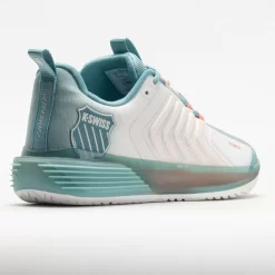 K-Swiss Ultrashot 3 Women's Blanc De Blanc/Mile Blue/Desert Flower -Next stop, Sports. 117133 6