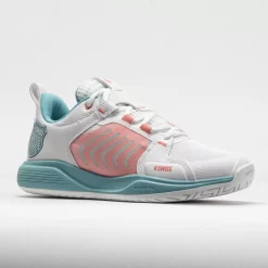 K-Swiss Ultrashot Team Women's Blanc De Blanc/Nile Blue/Desert Flower -Next stop, Sports. 117136 5
