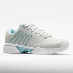K-Swiss Hypercourt Express 2 Women's Vaporous Gray/White/Blue Glow -Next stop, Sports. 117154 5