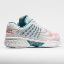 K-Swiss Hypercourt Express 2 Clay Women's Blanc De Blanc/Nile Blue/Des -Next stop, Sports. 117156 6