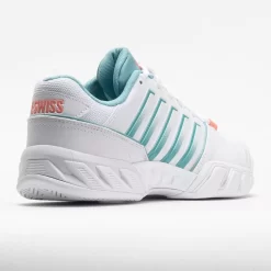 K-Swiss Bigshot Light 4 Women's White/Nile Blue/Desert Flower 11 K-Swiss Bigshot Light 4 Women's White/Nile Blue/Desert Flower -Next stop, Sports. 117157 6