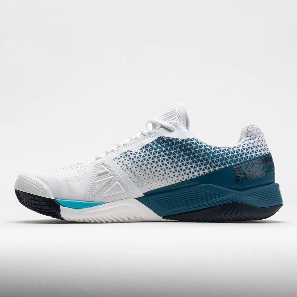 Wilson Rush Pro 4.0 Clay Men's White/Blue Coral/Blue Atoll 2 Wilson Rush Pro 4.0 Clay Men's White/Blue Coral/Blue Atoll - Image 2