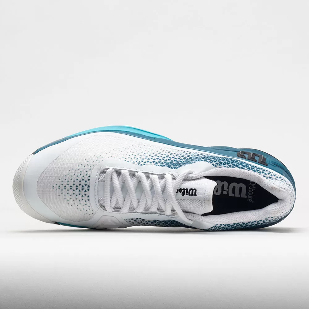 Wilson Rush Pro 4.0 Clay Men's White/Blue Coral/Blue Atoll 3 Wilson Rush Pro 4.0 Clay Men's White/Blue Coral/Blue Atoll - Image 3