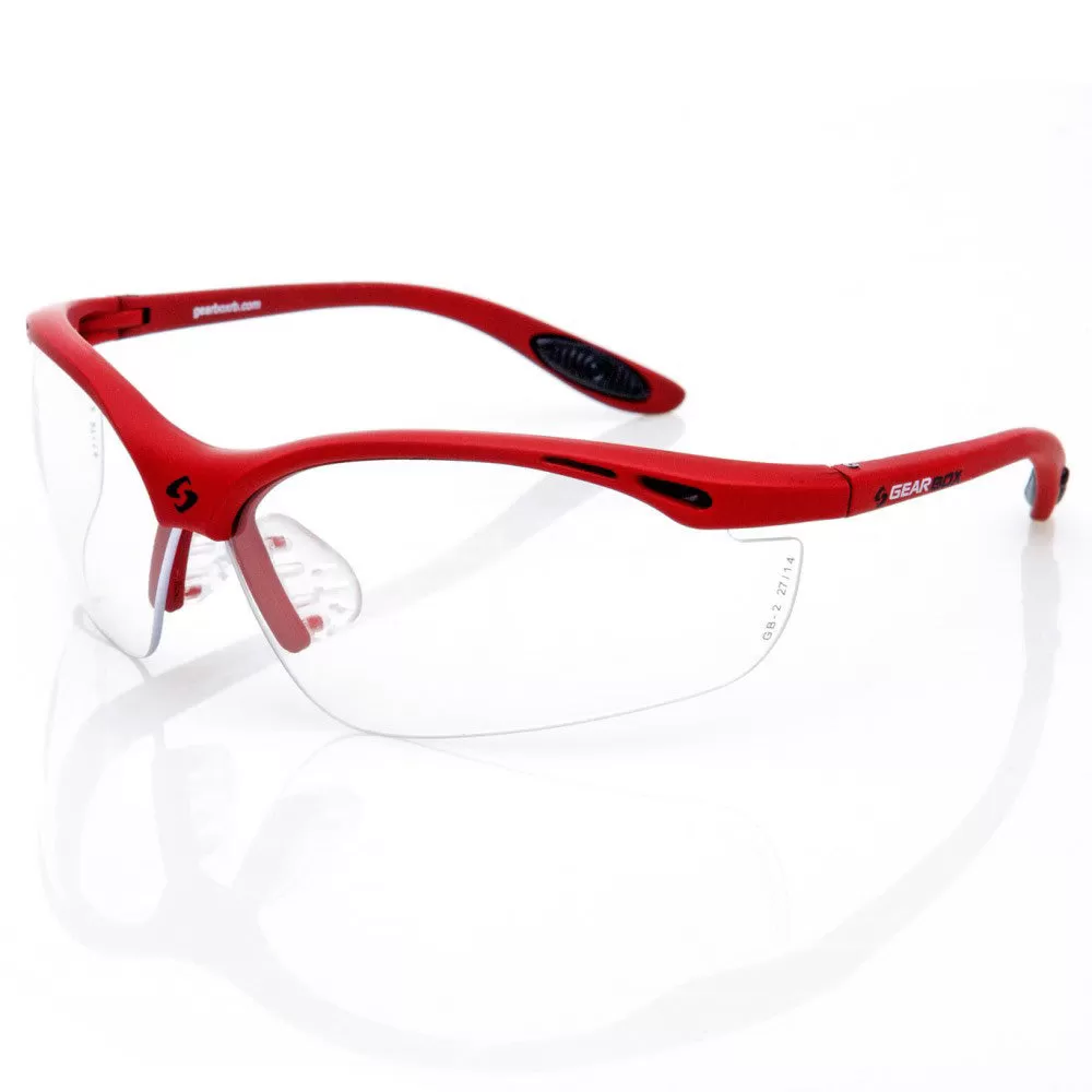 Gearbox Vision Clear Lens Red Frame 1 Gearbox Vision Clear Lens Red Frame