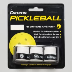 Gamma Pickleball Supreme Overgrip 6 Gamma Pickleball Supreme Overgrip -Next stop, Sports. 360049 wht 1