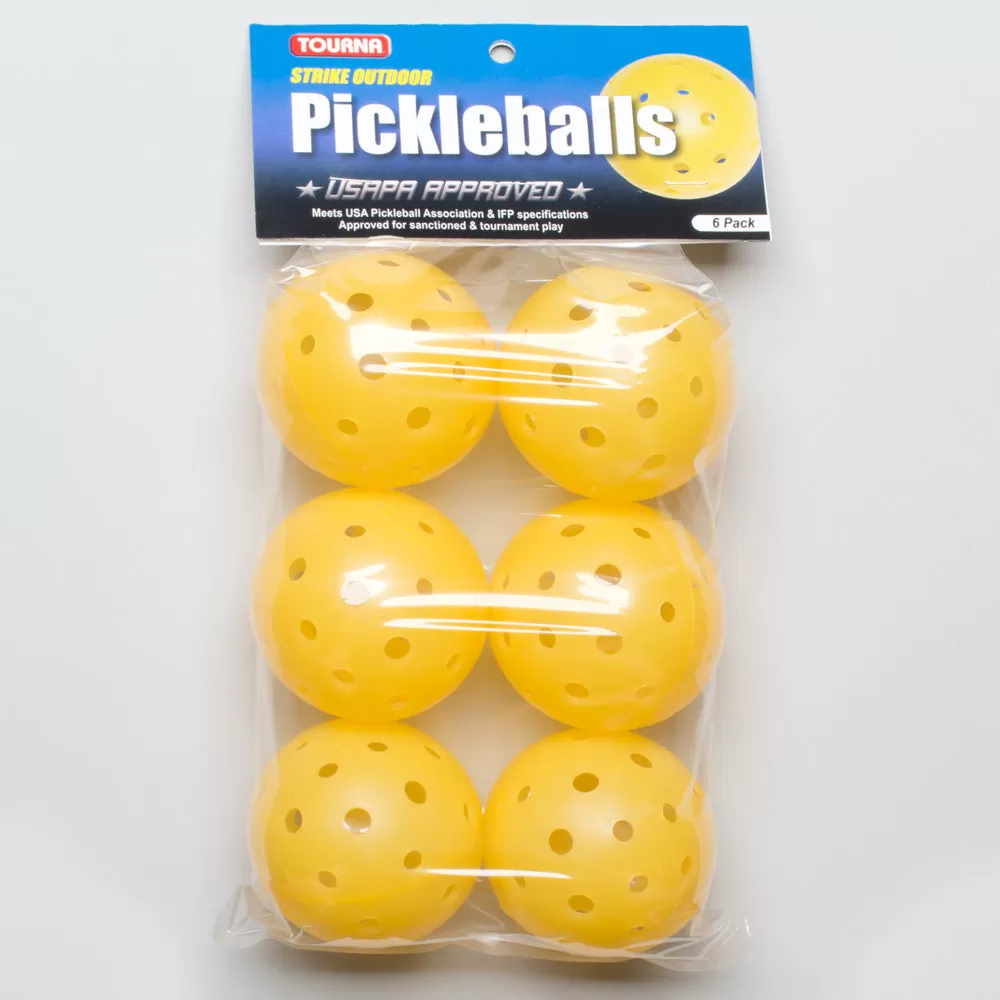 Tourna Strike Outdoor Pickleballs 6 Pack 1 Tourna Strike Outdoor Pickleballs 6 Pack