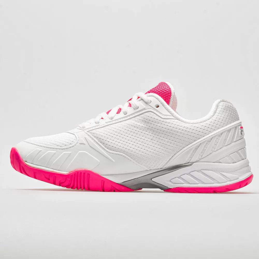 Fila Volley Zone Women's White/Pink/White 2 Fila Volley Zone Women's White/Pink/White - Image 2