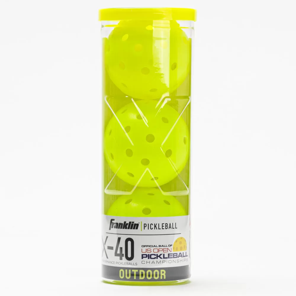 Franklin X-40 Outdoor Pickleball 3 Pack Tube 3 Franklin X-40 Outdoor Pickleball 3 Pack Tube - Image 3