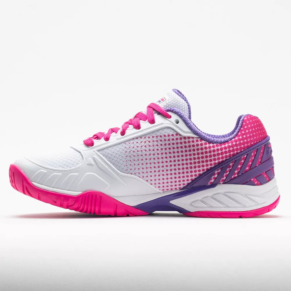 Fila Volley Zone Women's White/Pink Glo/Purple 2 Fila Volley Zone Women's White/Pink Glo/Purple - Image 2