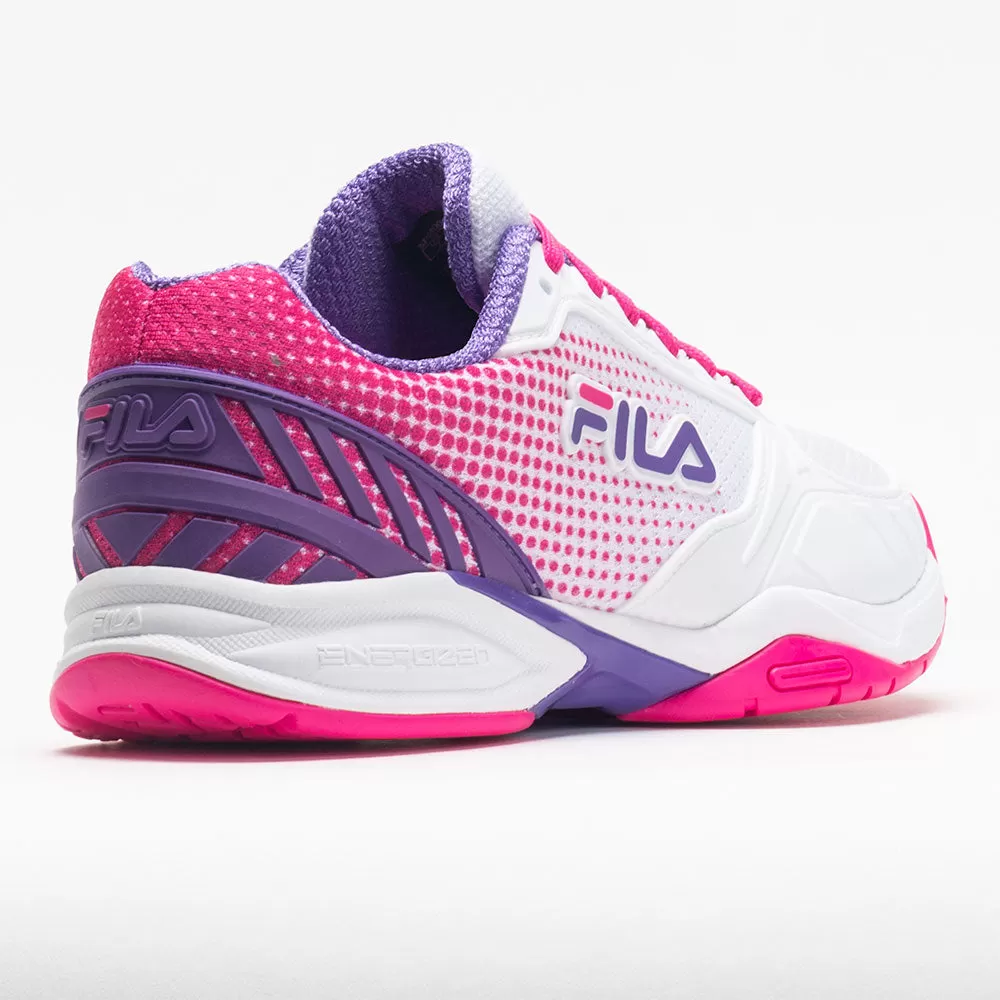 Fila Volley Zone Women's White/Pink Glo/Purple 6 Fila Volley Zone Women's White/Pink Glo/Purple - Image 6