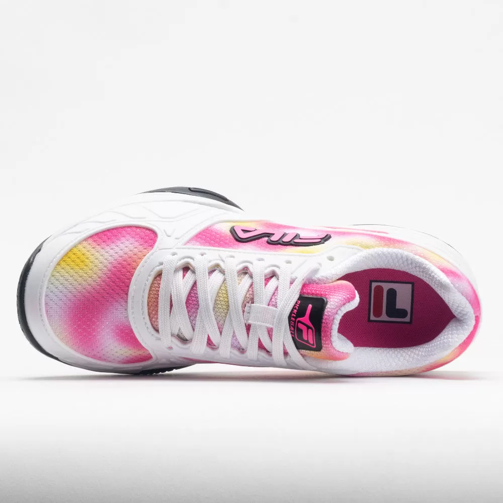 Fila Volley Zone Women's Tie-Dye Print White/Pink/Black 3 Fila Volley Zone Women's Tie-Dye Print White/Pink/Black - Image 3